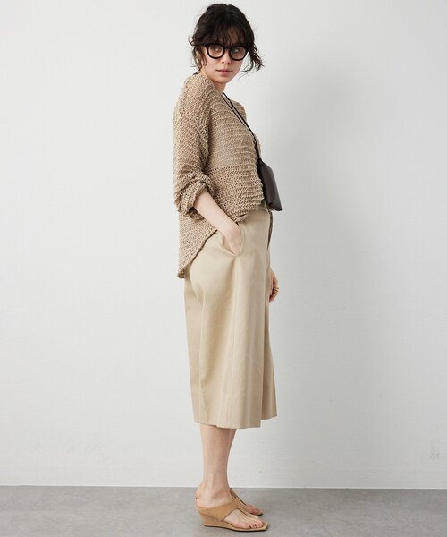 Whim Gazette（ウィムガゼット）の「スエードライクローゲージニット（ニット/セーター・レディース・チャコールグレー/ベージュ・FREE）」の21枚目の写真