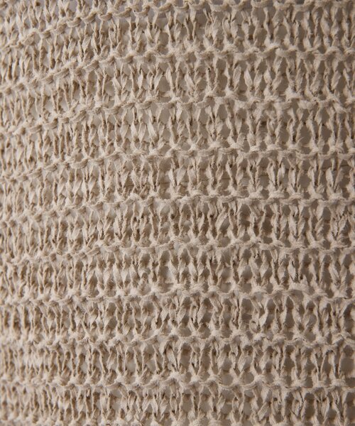 Whim Gazette（ウィムガゼット）の「スエードライクローゲージニット（ニット/セーター・レディース・チャコールグレー/ベージュ・FREE）」の4枚目の写真