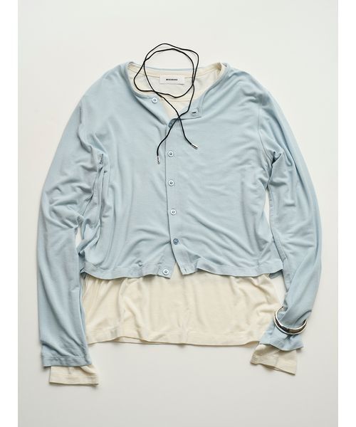 MIESROHE（ミースロエ）の「【MIESROHE COODINATE PACK 】カーディガン×ロングスリーブTシャツ×チョーカー 3点セット（Tシャツ/カットソー・レディース・ライトブルー/イエロー/ブラック・F）」の21枚目の写真