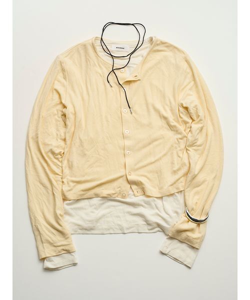 MIESROHE（ミースロエ）の「【MIESROHE COODINATE PACK 】カーディガン×ロングスリーブTシャツ×チョーカー 3点セット（Tシャツ/カットソー・レディース・ライトブルー/イエロー/ブラック・F）」の22枚目の写真