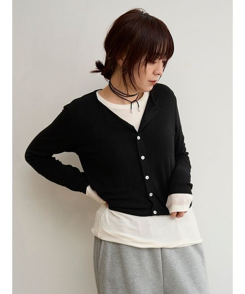 MIESROHE COODINATE PACK 】カーディガン×ロングスリーブTシャツ