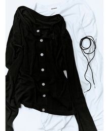 MIESROHE（ミースロエ）の「【MIESROHE COODINATE PACK 】カーディガン×ロングスリーブTシャツ×チョーカー 3点セット（Tシャツ/カットソー）」