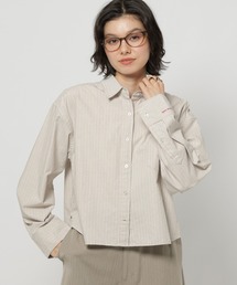 ポイント刺繍オックスシャツ