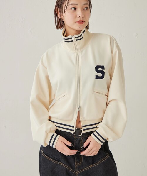 WHO'S WHO gallery(フーズフーギャラリー)の「【EC限定カラーあり】S LOGO COMPACT STAND JERSEY(ブルゾン・レディース・ブラック/ネイビー/レッド/オフホワイト・FREE)」の17枚目の写真