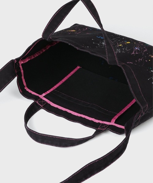PS Paul Smith（ピーエスポールスミス）の「Paul Smith Logo スプラッシュペイント トートバッグ【553960 PTOTED】（トートバッグ・メンズ・ブラック・FREE）」の6枚目の写真