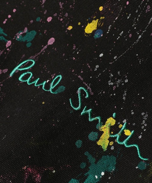 PS Paul Smith（ピーエスポールスミス）の「Paul Smith Logo スプラッシュペイント トートバッグ【553960 PTOTED】（トートバッグ・メンズ・ブラック・FREE）」の8枚目の写真