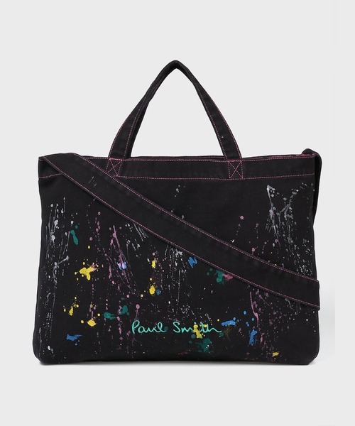 Paul Smith Logo スプラッシュペイント トートバッグ【553960 PTOTED