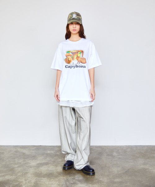 LMCの「DIRTY WASHED WIDE DENIM PANTS light blue(デニムパンツ・レディース・その他・S/M/L)」の5枚目の写真