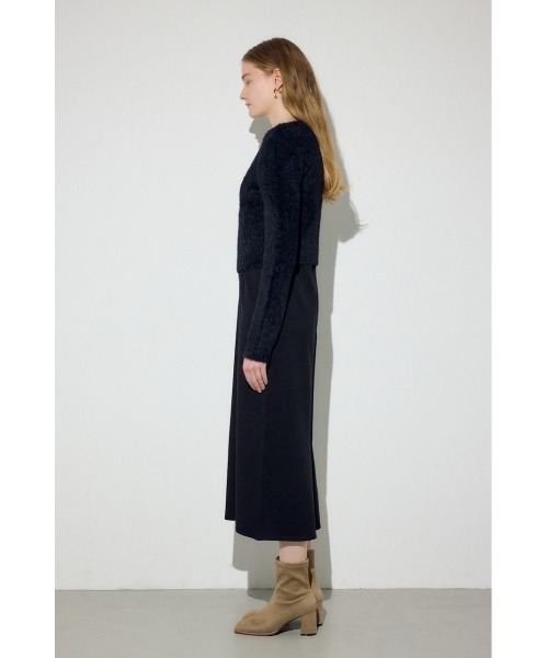 AZUL by moussy(アズールバイマウジー)の「【身長/骨格別着用画像あり】Wジップシャギーカーデセットニットワンピース 秋服 冬服 2セット カーディガン(ワンピース・レディース・グレー/ブラック/ブラウン・SMALL/MEDIUM)」の18枚目の写真