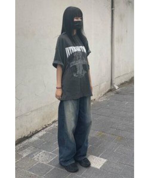 INTERSECTION（インターセッション）の「ヘイロータトゥーグラフィックTシャツ[グレー]（Tシャツ/カットソー・メンズ・その他・0）」の5枚目の写真