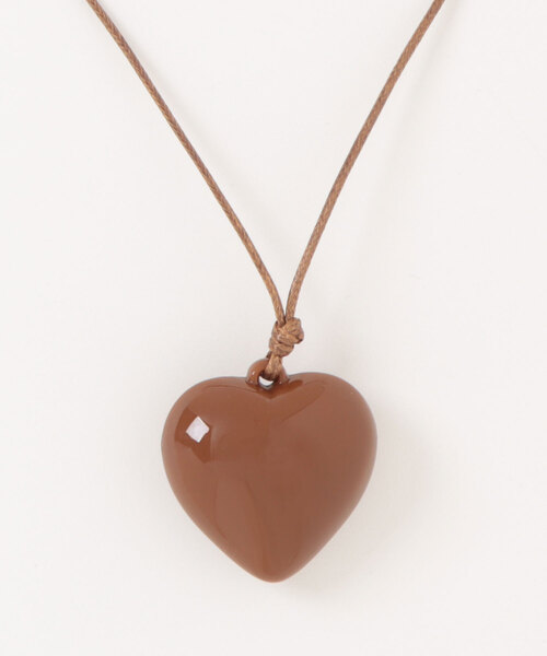Revo.（レボ）の「ラブペンダント ハート チョーカー ネックレス（ネックレス・レディース・レッド/ブラウン/ブラック・FREE）」の3枚目の写真
