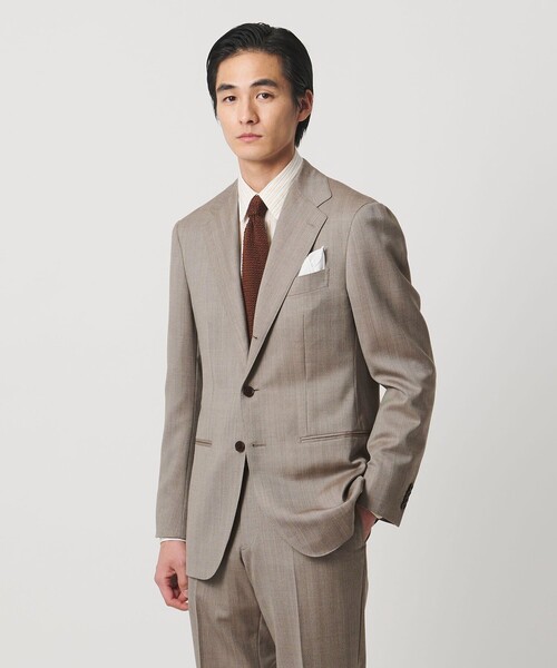 UNITED ARROWS（ユナイテッドアローズ）の「Vitale Barberis Canonico ヘリンボーン シングル 3ボタン スーツ MC-MODEL 撥水（セットアップ・メンズ・ブラウン系・46/48）」の4枚目の写真