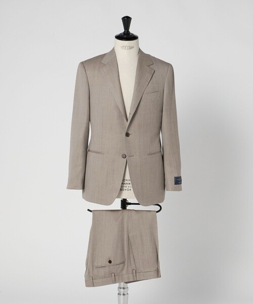 UNITED ARROWS（ユナイテッドアローズ）の「Vitale Barberis Canonico ヘリンボーン シングル 3ボタン スーツ MC-MODEL 撥水（セットアップ・メンズ・ブラウン系・46/48）」の12枚目の写真