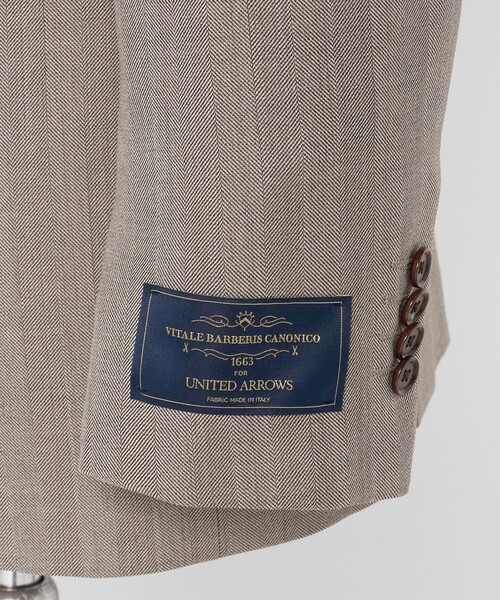 UNITED ARROWS（ユナイテッドアローズ）の「Vitale Barberis Canonico ヘリンボーン シングル 3ボタン スーツ MC-MODEL 撥水（セットアップ・メンズ・ブラウン系・46/48）」の16枚目の写真