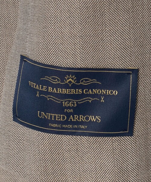 UNITED ARROWS（ユナイテッドアローズ）の「Vitale Barberis Canonico ヘリンボーン シングル 3ボタン スーツ MC-MODEL 撥水（セットアップ・メンズ・ブラウン系・46/48）」の20枚目の写真