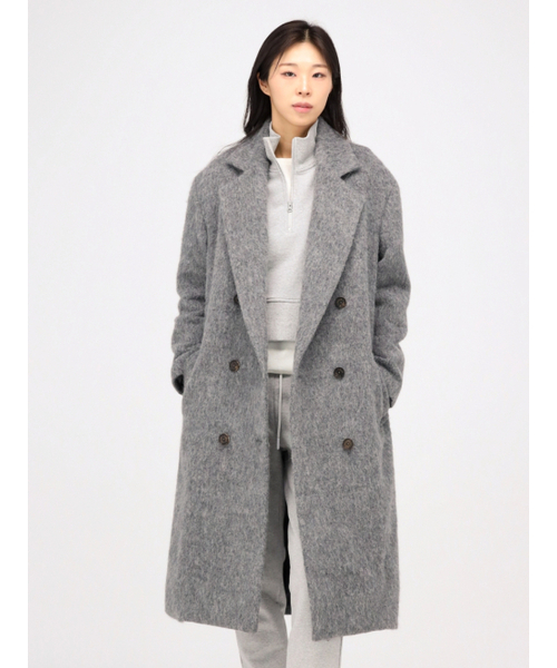 ACUD（アクド）の「Alpaca Fur Long Coat _Grey（チェスターコート・レディース・グレー・FREE）」の3枚目の写真