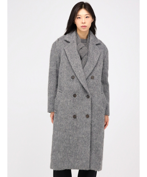 ACUD（アクド）の「Alpaca Fur Long Coat _Grey（チェスターコート・レディース・グレー・FREE）」の4枚目の写真