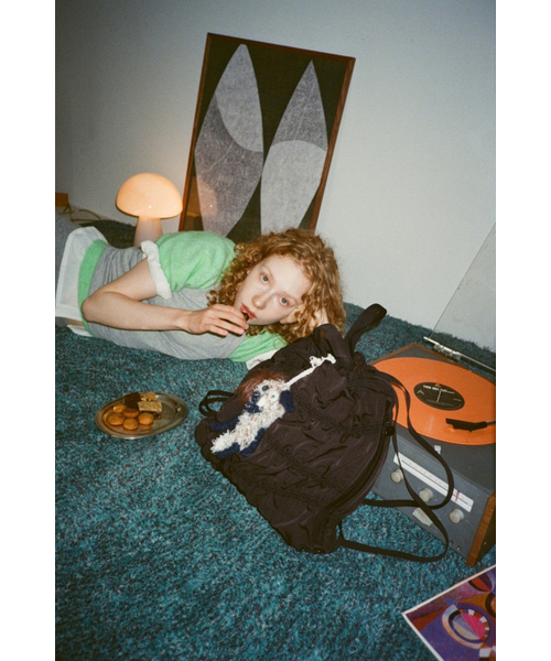 COURONNEの「Ever shirring Backpack 36_ROBBX25643BKX（バックパック/リュック・レディース・ブラック・FREE）」の4枚目の写真