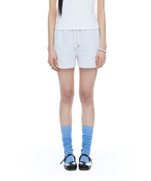 MARDMARD（マードマード）の「エッセンシャルシンボルロゴスウェットショーツ-ライトグレー（その他パンツ）」