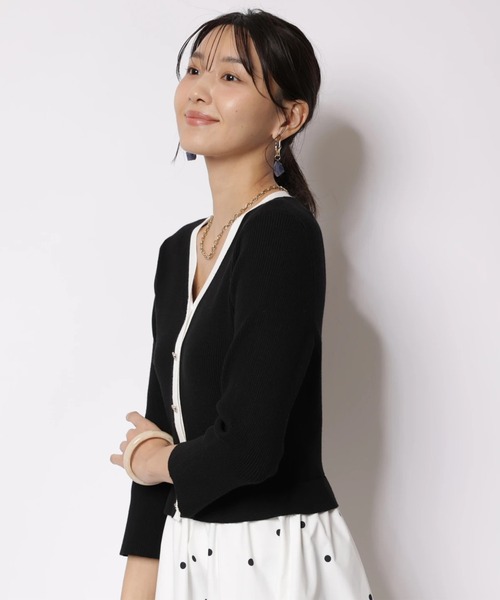 JUSGLITTY（ジャスグリッティー）の「ドットスカートドッキングワンピース（ワンピース・レディース・ブラック/ブルー系その他2/ホワイト・2/1）」の10枚目の写真