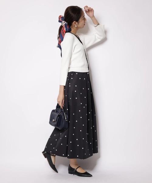 JUSGLITTY（ジャスグリッティー）の「ドットスカートドッキングワンピース（ワンピース・レディース・ブラック/ブルー系その他2/ホワイト・2/1）」の14枚目の写真