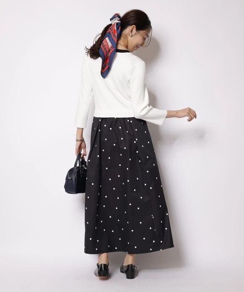 JUSGLITTY（ジャスグリッティー）の「ドットスカートドッキングワンピース（ワンピース・レディース・ブラック/ブルー系その他2/ホワイト・2/1）」の16枚目の写真