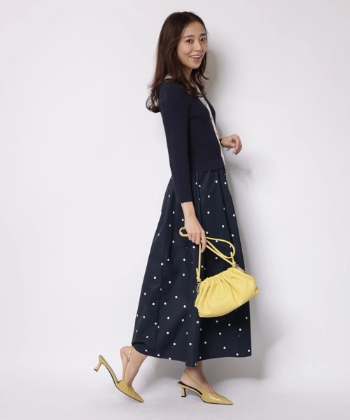 JUSGLITTY（ジャスグリッティー）の「ドットスカートドッキングワンピース（ワンピース・レディース・ブラック/ブルー系その他2/ホワイト・2/1）」の20枚目の写真