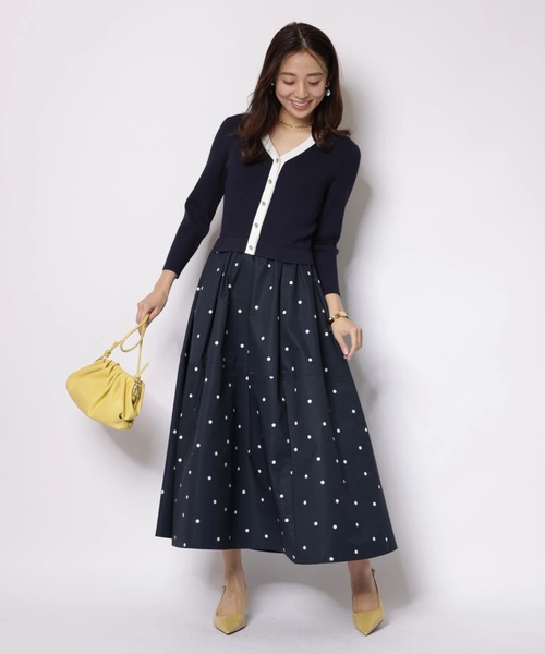 JUSGLITTY（ジャスグリッティー）の「ドットスカートドッキングワンピース（ワンピース・レディース・ブラック/ブルー系その他2/ホワイト・2/1）」の21枚目の写真