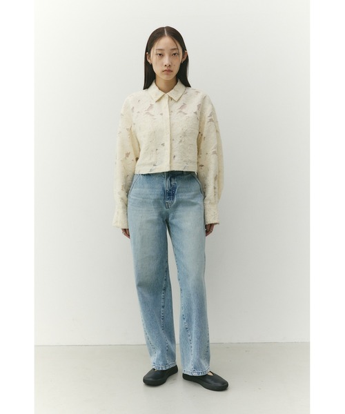 STYLEMIXER（スタイルミキサー）の「カーブラインデニム（デニムパンツ・レディース・ライトブルー/ブルー・SMALL/MEDIUM/LARGE）」の4枚目の写真