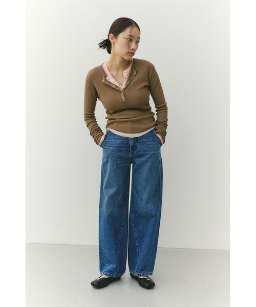 STYLEMIXER（スタイルミキサー）の「カーブラインデニム（デニムパンツ・レディース・ライトブルー/ブルー・SMALL/MEDIUM/LARGE）」の16枚目の写真