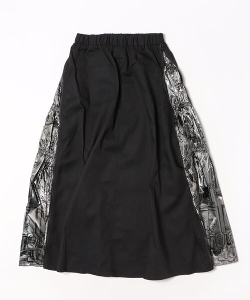 ScoLar（スカラー）の「161615：無地×動物たちの肖像柄 4wayツイルスカート（スカート・レディース・ベージュ/カーキ/ブラック・M）」の22枚目の写真