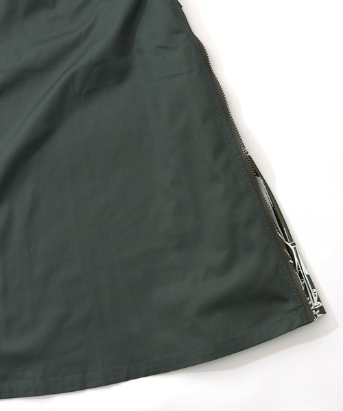 ScoLar（スカラー）の「161615：無地×動物たちの肖像柄 4wayツイルスカート（スカート・レディース・ベージュ/カーキ/ブラック・M）」の11枚目の写真