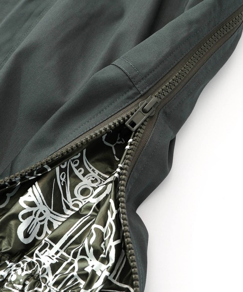 ScoLar（スカラー）の「161615：無地×動物たちの肖像柄 4wayツイルスカート（スカート・レディース・ベージュ/カーキ/ブラック・M）」の10枚目の写真