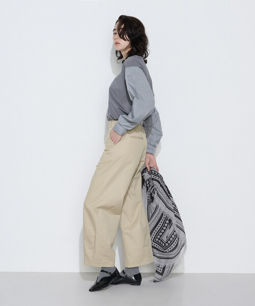 COMME CA(コムサ)の「TCポンチ 異素材プルオーバー(Tシャツ/カットソー・レディース・グレー/ホワイト/サックスブルー・9号/11号)」の18枚目の写真