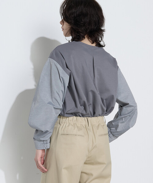 COMME CA(コムサ)の「TCポンチ 異素材プルオーバー(Tシャツ/カットソー・レディース・グレー/ホワイト/サックスブルー・9号/11号)」の22枚目の写真