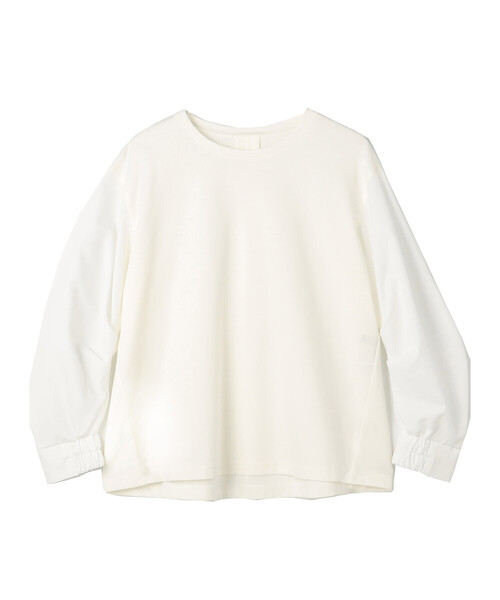 COMME CA(コムサ)の「TCポンチ 異素材プルオーバー(Tシャツ/カットソー・レディース・グレー/ホワイト/サックスブルー・9号/11号)」の17枚目の写真