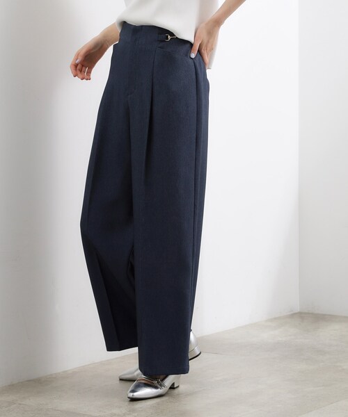 grove(グローブ)の「シンプルを品よく格上げ サイドビットワイドパンツ(その他パンツ・レディース・ナチュラル/ブルー系その他/ブラウン系・03/02/05/04/01)」の12枚目の写真