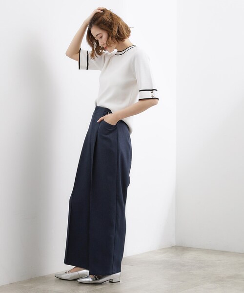 grove(グローブ)の「シンプルを品よく格上げ サイドビットワイドパンツ(その他パンツ・レディース・ナチュラル/ブルー系その他/ブラウン系・03/02/05/04/01)」の14枚目の写真