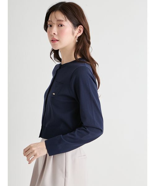 CELFORD(セルフォード)の「【UVカット】【洗える】ポケットカーディガン(カーディガン/ボレロ・レディース・その他/オフホワイト/ネイビー/グリーン・F)」の11枚目の写真