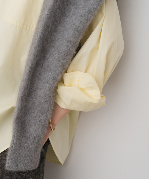 Spick & Span（スピックアンドスパン）の「《新色有り / 追加》50コットンコンパクトシャツ（シャツ/ブラウス・レディース・その他10/ホワイト/イエロー/サックスブルー・FREE）」の8枚目の写真