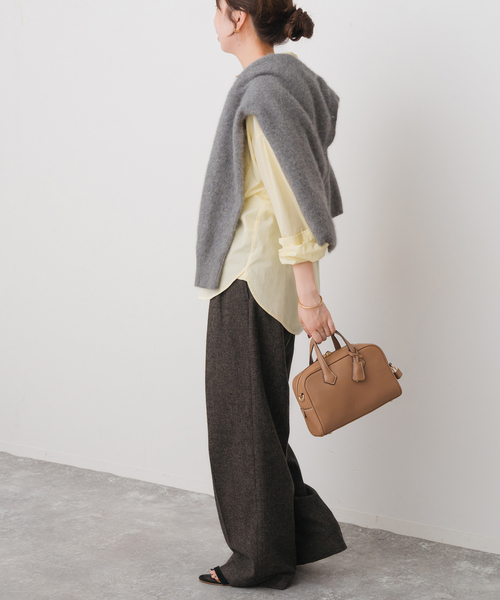 Spick & Span（スピックアンドスパン）の「《新色有り / 追加》50コットンコンパクトシャツ（シャツ/ブラウス・レディース・その他10/ホワイト/イエロー/サックスブルー・FREE）」の9枚目の写真