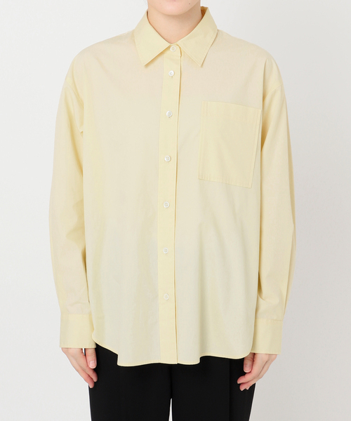 Spick & Span（スピックアンドスパン）の「《新色有り / 追加》50コットンコンパクトシャツ（シャツ/ブラウス・レディース・その他10/ホワイト/イエロー/サックスブルー・FREE）」の16枚目の写真