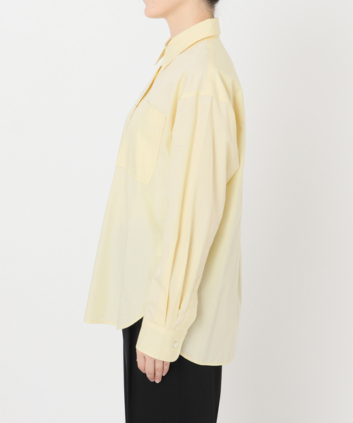 Spick & Span（スピックアンドスパン）の「《新色有り / 追加》50コットンコンパクトシャツ（シャツ/ブラウス・レディース・その他10/ホワイト/イエロー/サックスブルー・FREE）」の17枚目の写真