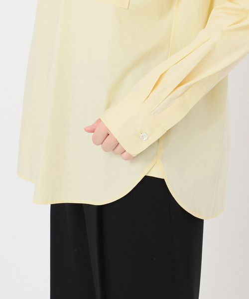 Spick & Span（スピックアンドスパン）の「《新色有り / 追加》50コットンコンパクトシャツ（シャツ/ブラウス・レディース・その他10/ホワイト/イエロー/サックスブルー・FREE）」の22枚目の写真