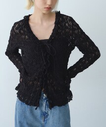 CODE A（コードエー）の「【Re】fluffy lace blouse（シャツ/ブラウス）」