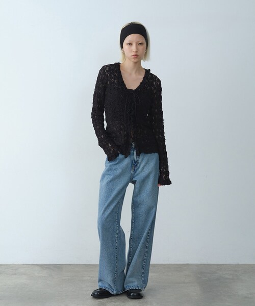 CODE A(コードエー)の「【Re】fluffy lace blouse(シャツ/ブラウス・レディース・ホワイト/オフホワイト/ブラック・00)」の13枚目の写真