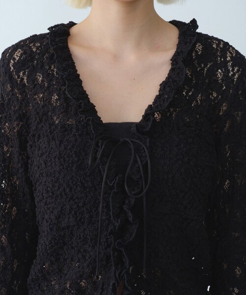 CODE A(コードエー)の「【Re】fluffy lace blouse(シャツ/ブラウス・レディース・ホワイト/オフホワイト/ブラック・00)」の14枚目の写真