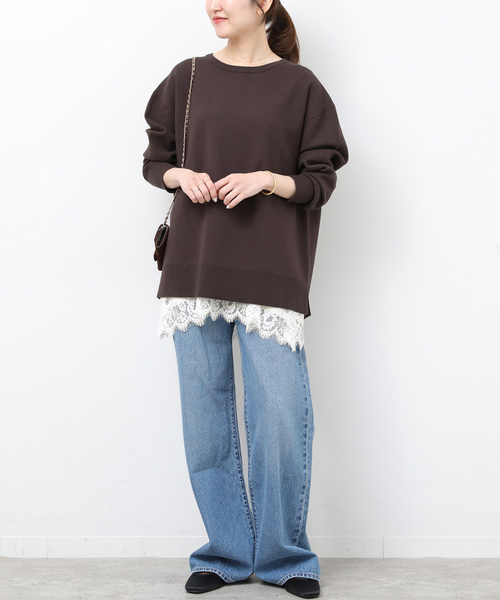 JOURNAL STANDARD relume(ジャーナルスタンダード レリューム)の「《追加》サテンレースキャミソール(キャミソール・レディース・アイボリー/チャコールグレー・FREE)」の11枚目の写真