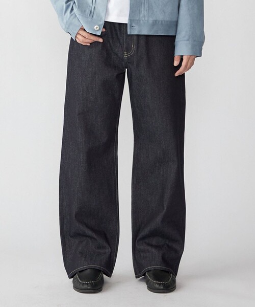City Ambient Products（シティアンビエントプロダクツ）の「City Ambient Products: ワイド ストレート デニム（デニムパンツ・メンズ・ブルー/ブラック/ネイビー・SMALL/MEDIUM/LARGE）」の2枚目の写真