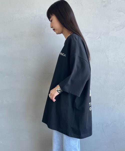 RVCA（ルーカ）の「【WEB限定】[RVCA/ルーカ] PARADAISE BOX バックプリント ショートスリーブＴシャツ（Tシャツ/カットソー・レディース・ブラック/ホワイト/グリーン・XL/L/M）」の6枚目の写真